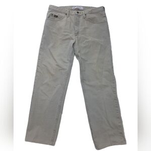 Lee Men's Regular Fit Khaki Denim Pants, Size 34X32